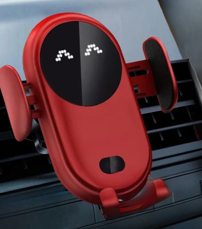 Support Voiture 30W avec Chargeur Sans Fil & Détection Auto