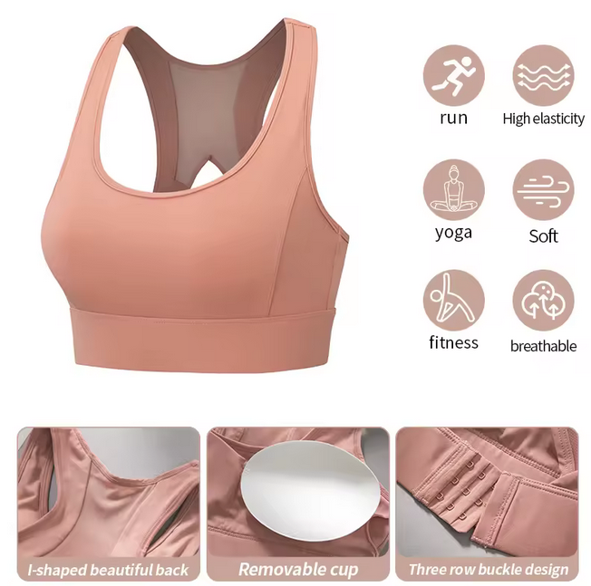 Soutien-Gorge de Sport Haute Intensité – Yoga & Running avec Pad
