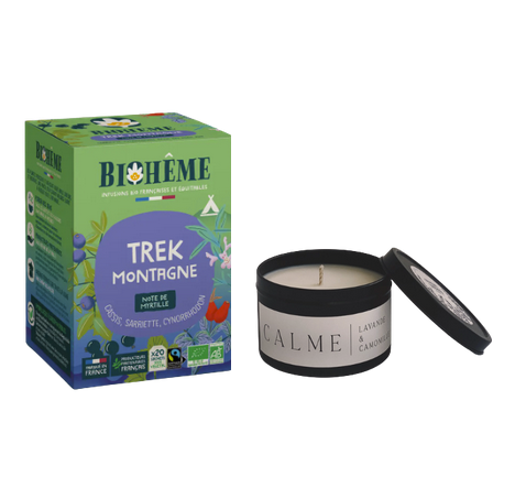Coffret Détente – Tisane & Bougie parfumée