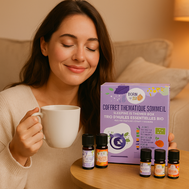 Coffret Sommeil Bio – Trio d’Huiles Essentielles Naturelles