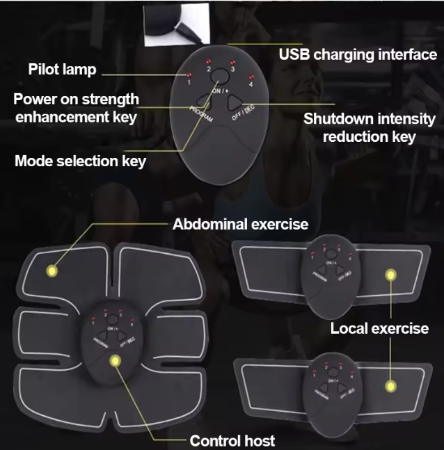 Ceinture EMS intelligente – Stimulateur musculaire