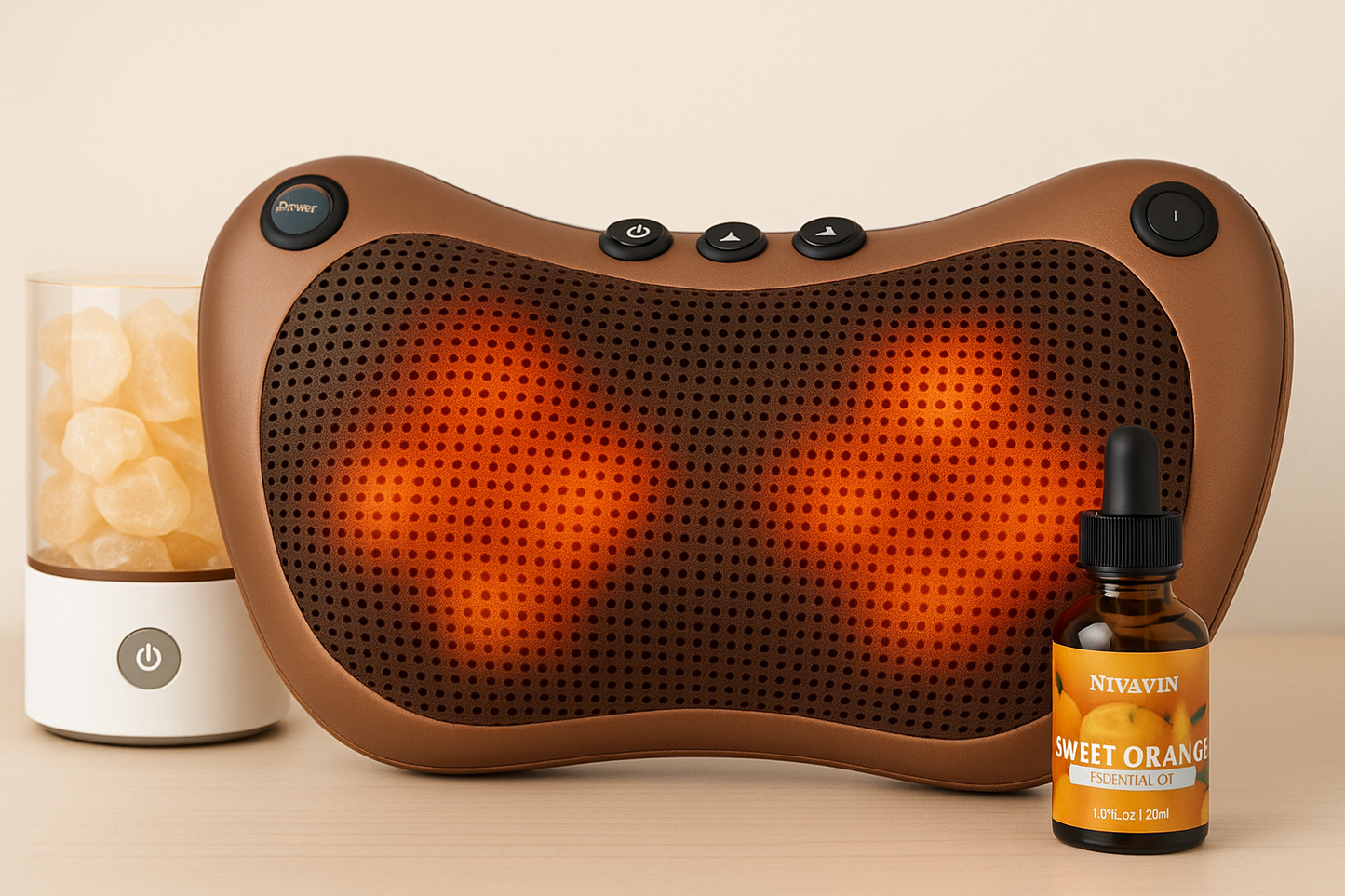 Pack Détente Suprême – Massage Classique ou Premium, Lampe & Huiles Essentielles