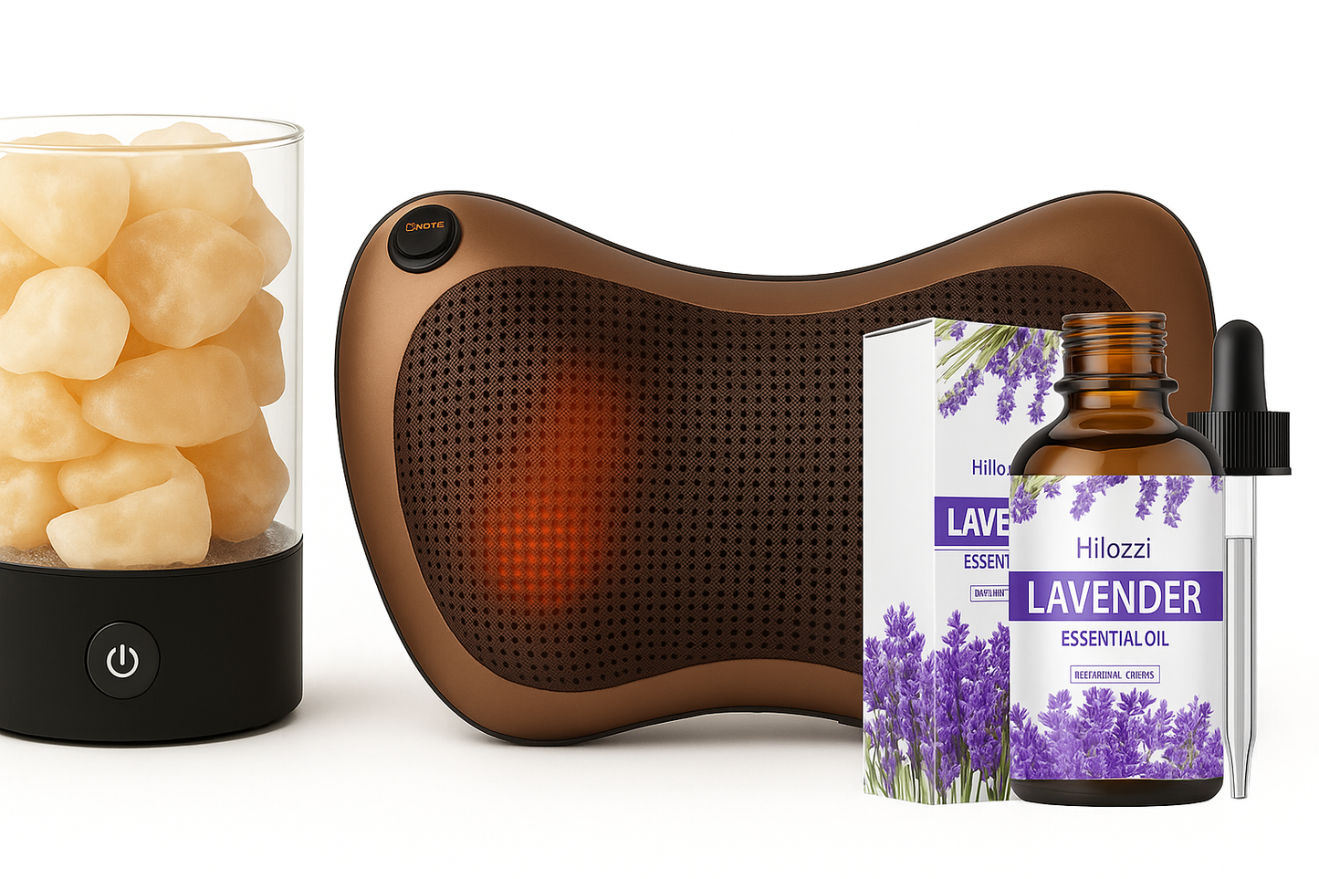 Pack Détente Suprême – Massage Classique ou Premium, Lampe & Huiles Essentielles