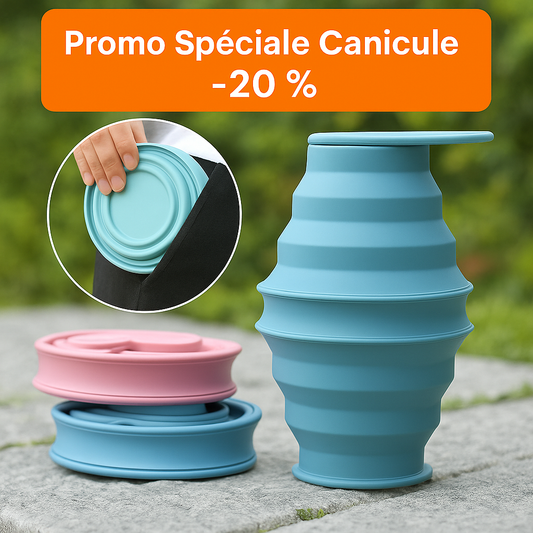 Gourde Pliable en Silicone – 500ml, Réutilisable & Anti-Fuite