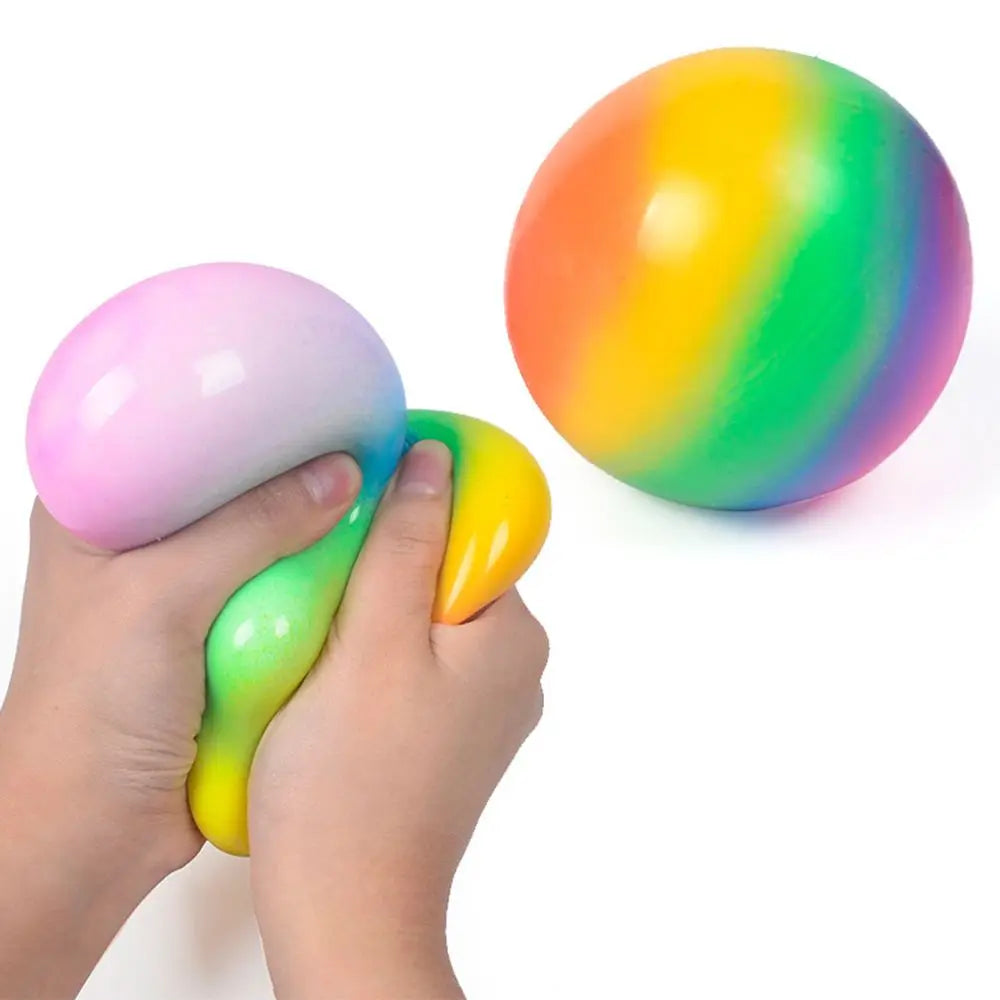 Balle Anti-Stress Sensorielle à Presser – Perles d’Eau Colorées pour Enfants et Adultes
