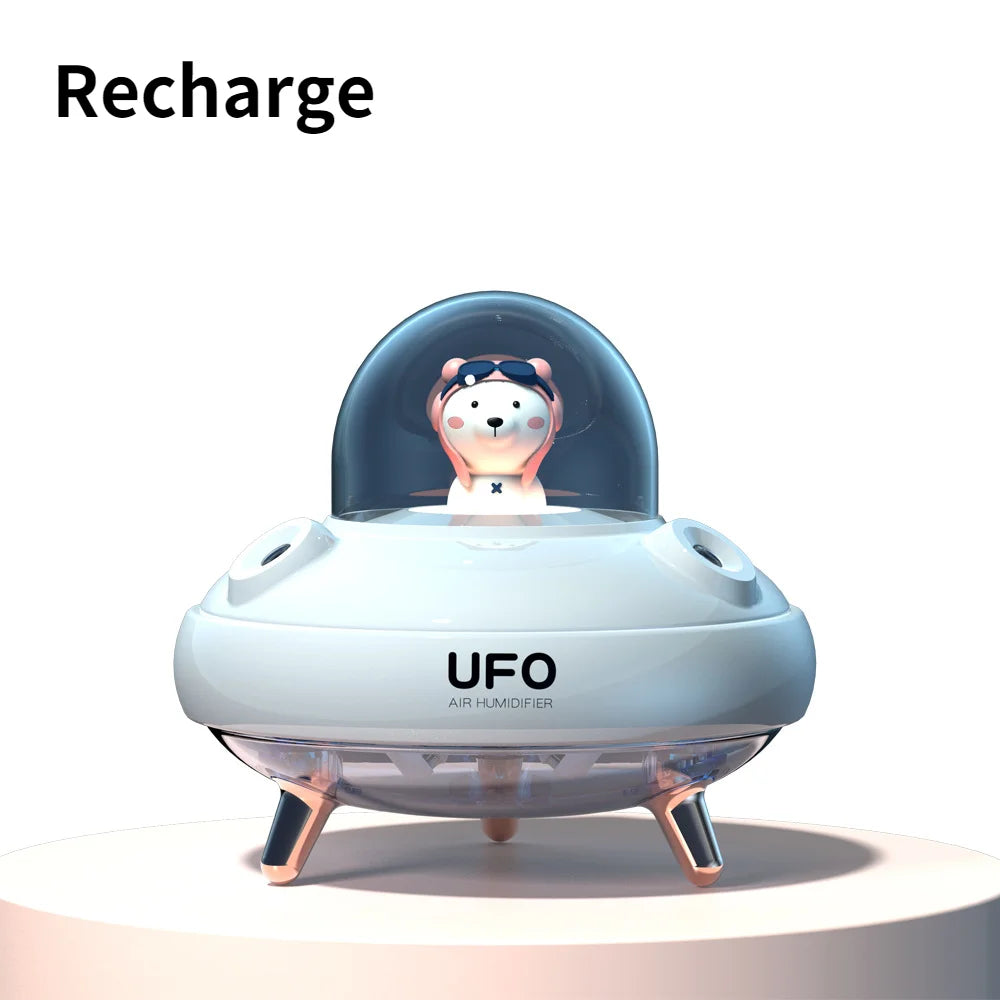 Humidificateur USB Double Jet 400ml – Silencieux & LED