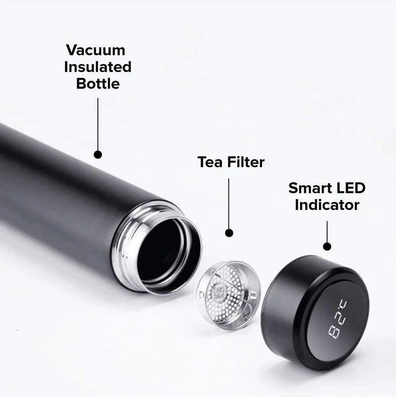 Gourde Isotherme Intelligente avec Affichage LCD