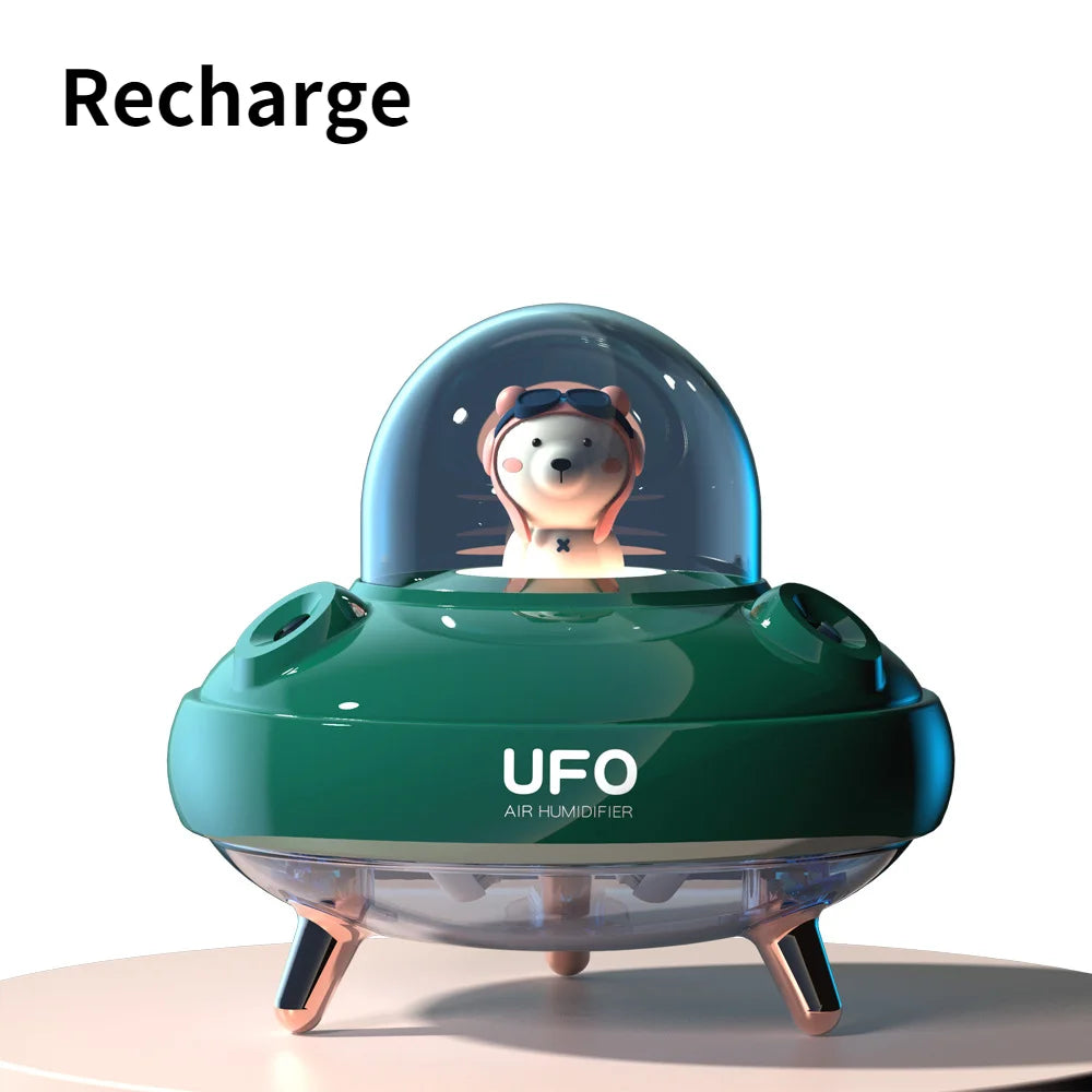 Humidificateur USB Double Jet 400ml – Silencieux & LED