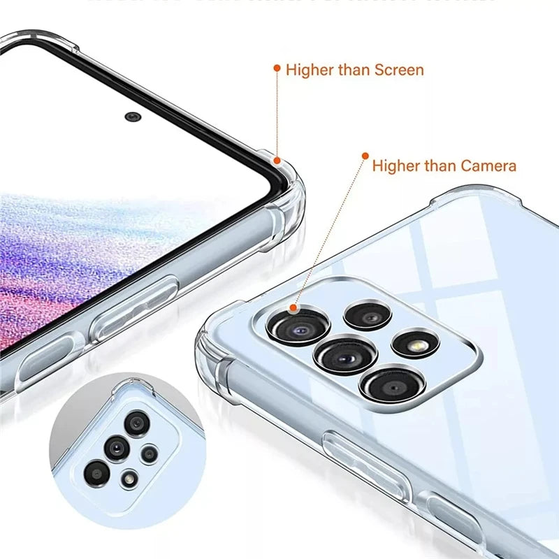 Coque Transparente Luxe Antichoc pour Samsung A54 haut de gamme