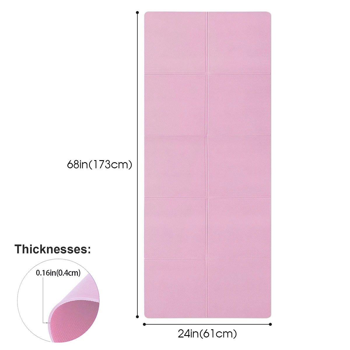 Tapis de Yoga 4mm Antidérapant – Confort & Stabilité