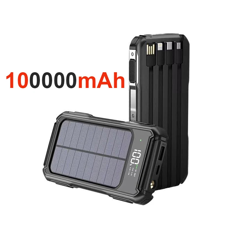Batterie Solaire 10000mAh – Charge Rapide & Écran LED