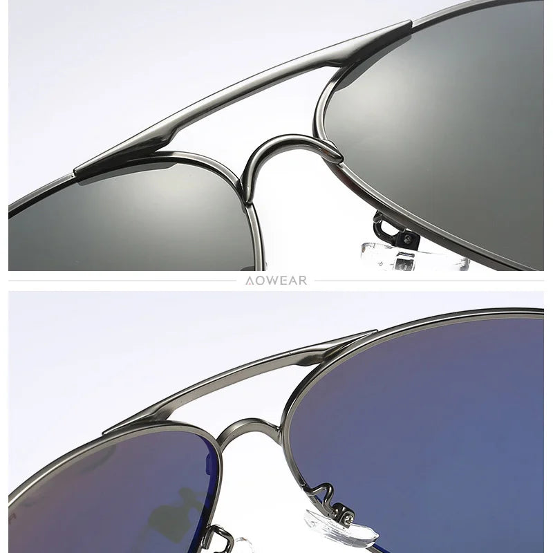 Lunettes de Soleil AOWEAR Homme Polarisées Confort Premium