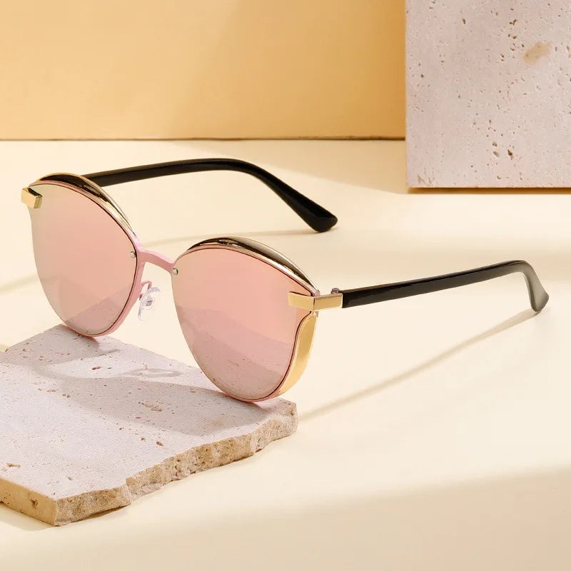 Lunettes de Soleil Femme Polarisées Rondes – Élégance Luxe