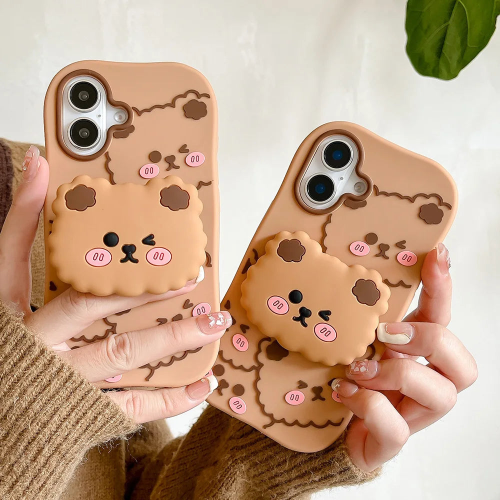 Coque Ours Mignonne™ – iPhone 11 à 16 Pro Max