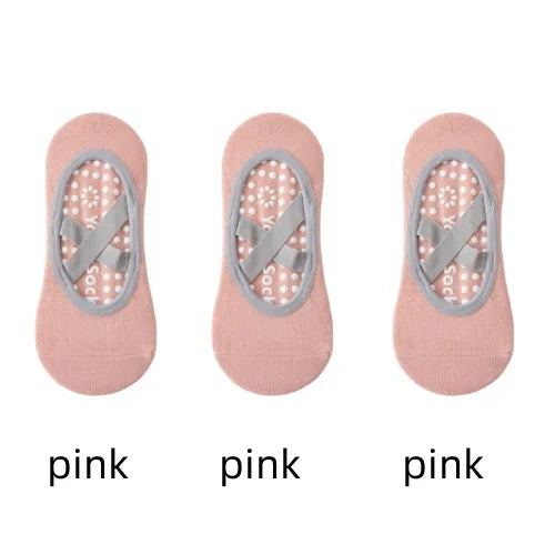 Chaussettes Antidérapantes Femme – Yoga, Pilates & Fitness