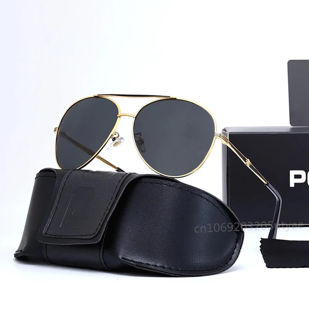 Lunettes de Soleil Homme Polarisées – Style Pilote Haut de Gamme