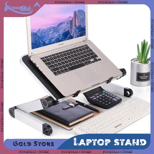 Support PC Portable Réglable – Aluminium Pliable