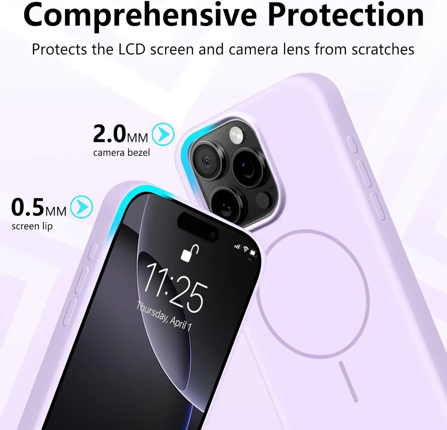 Coque iPhone MagSafe Officielle avec Lanière – Silicone Antichoc & Magnétique