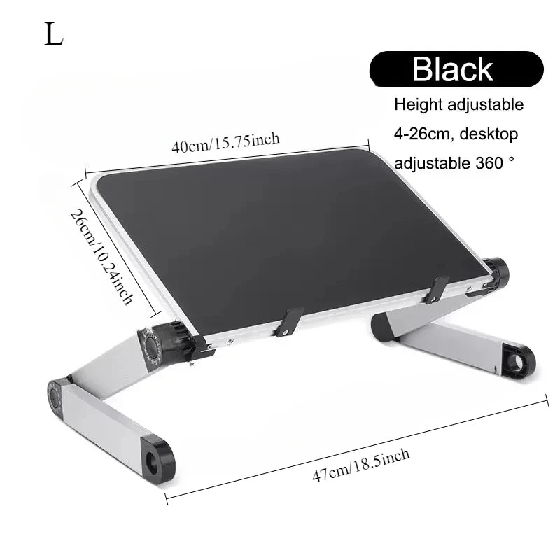 Support PC Portable Réglable – Aluminium Pliable