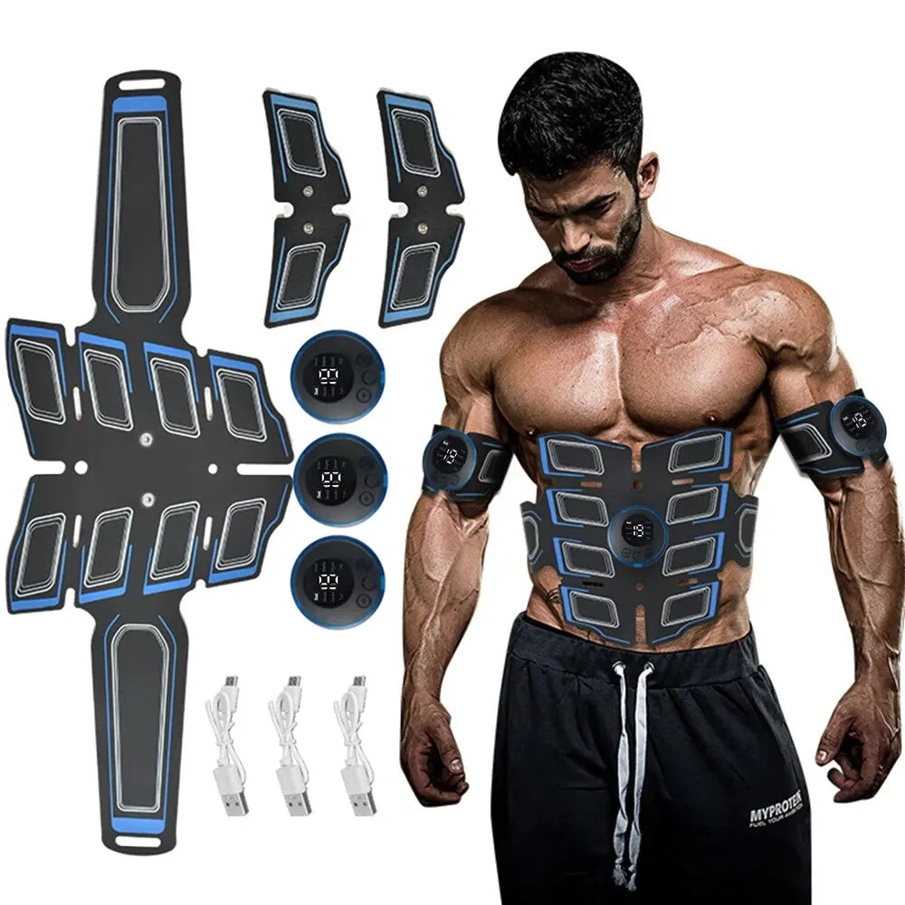 Ceinture EMS Rechargeable – Électrostimulateur Abdos & Bras