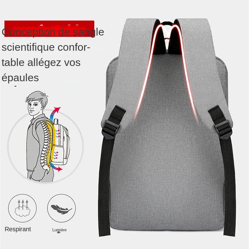 Sac à dos homme business USB – élégant & étanche