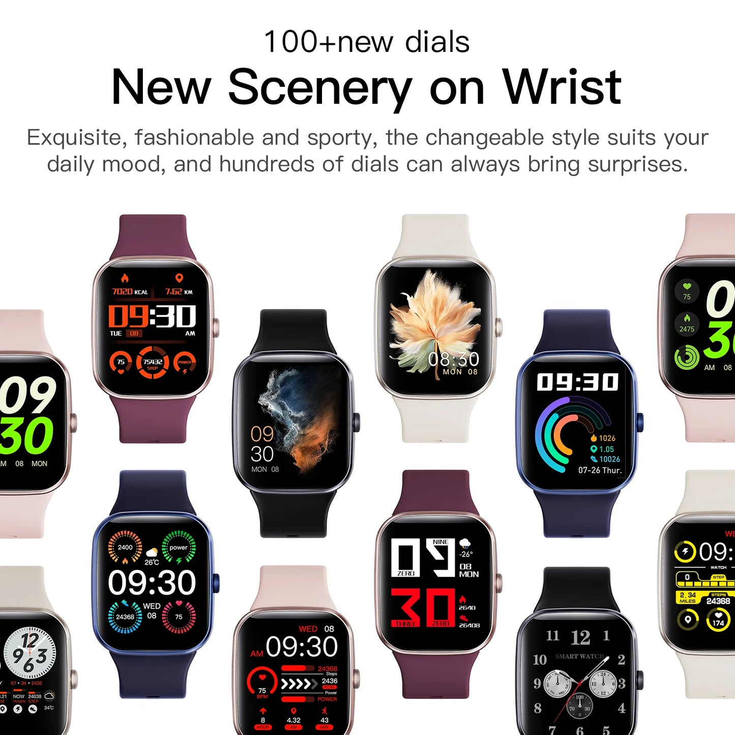 Montre Connectée EFFEOKKI – Élégante & Compatible iOS/Android