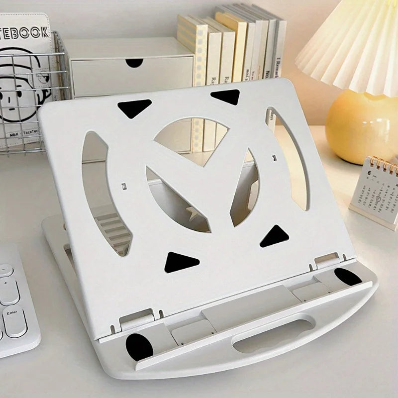 Support PC Portable Pliable – Léger & Ventilé (Plastique)