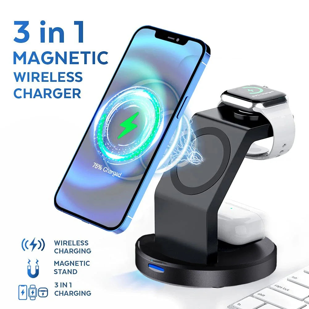 Chargeur 3-en-1 MagSafe – iPhone, Watch & AirPods