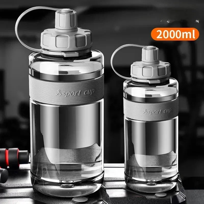 Gourde 2L avec Paille – Grande Capacité École & Sport | Eco-Friendly