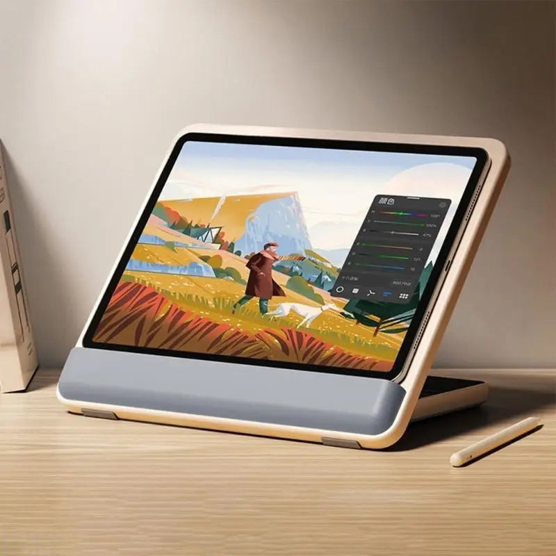Support PC Portable en Bois – Réglable & Polyvalent