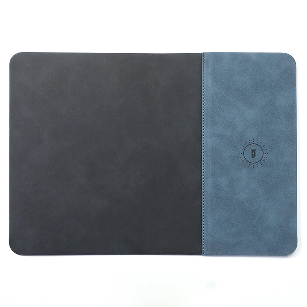Tapis de Souris en Cuir avec Chargeur Sans Fil 15W – Bureau & Maison