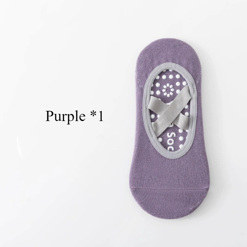 Chaussettes Antidérapantes Femme – Yoga, Pilates & Fitness