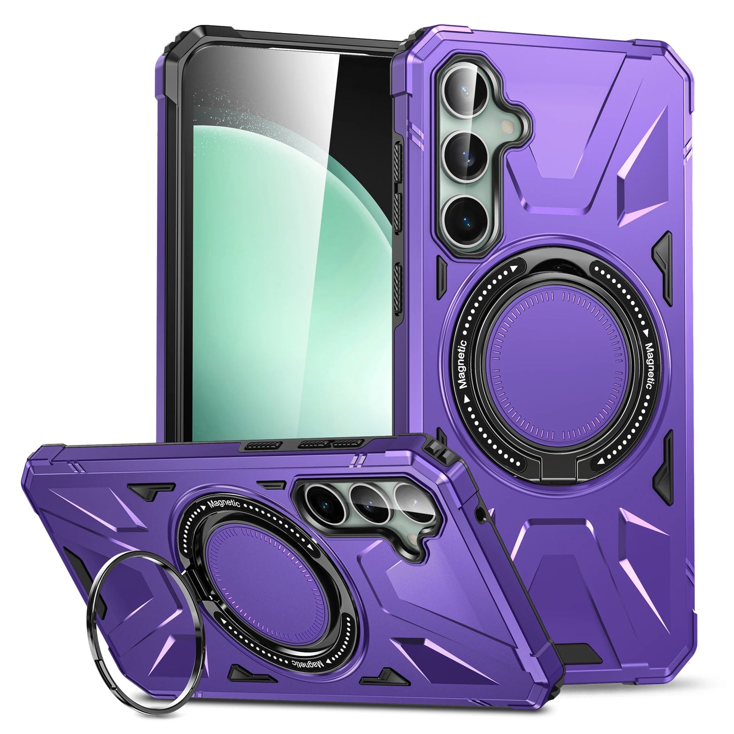 Coque Samsung A14 A15 A34 A54 avec Anneau Magnétique