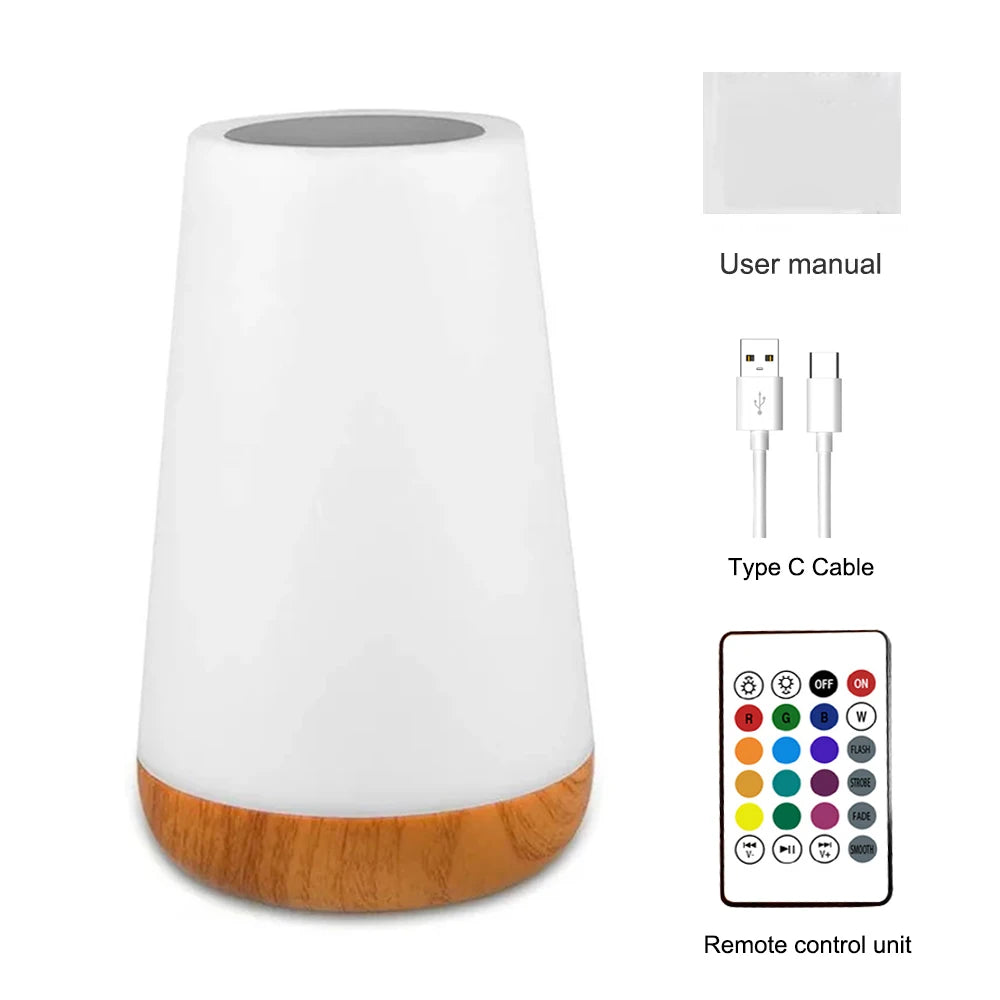 Lampe LED Tactile 13 Couleurs – Rechargeable & Télécommande
