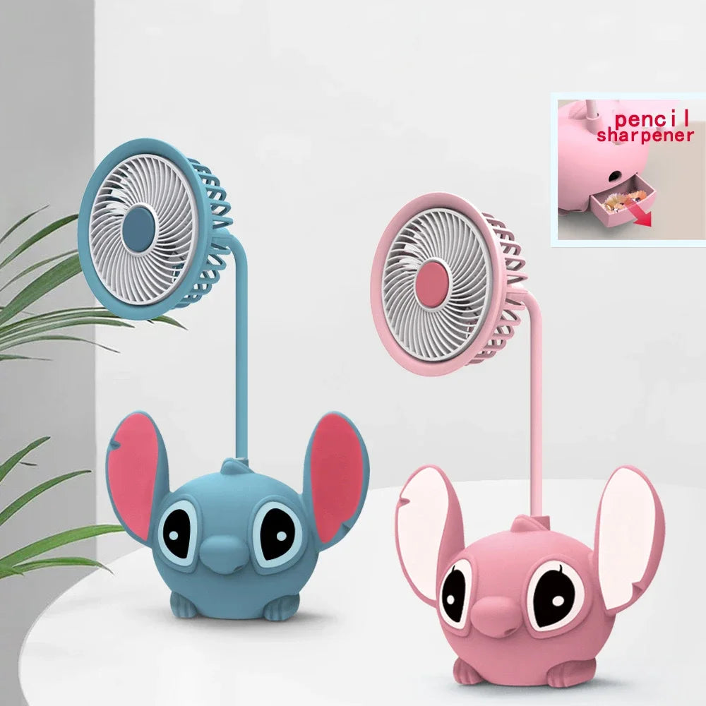 Lampe Stitch LED Rechargeable – 2-en-1 avec Taille-crayon