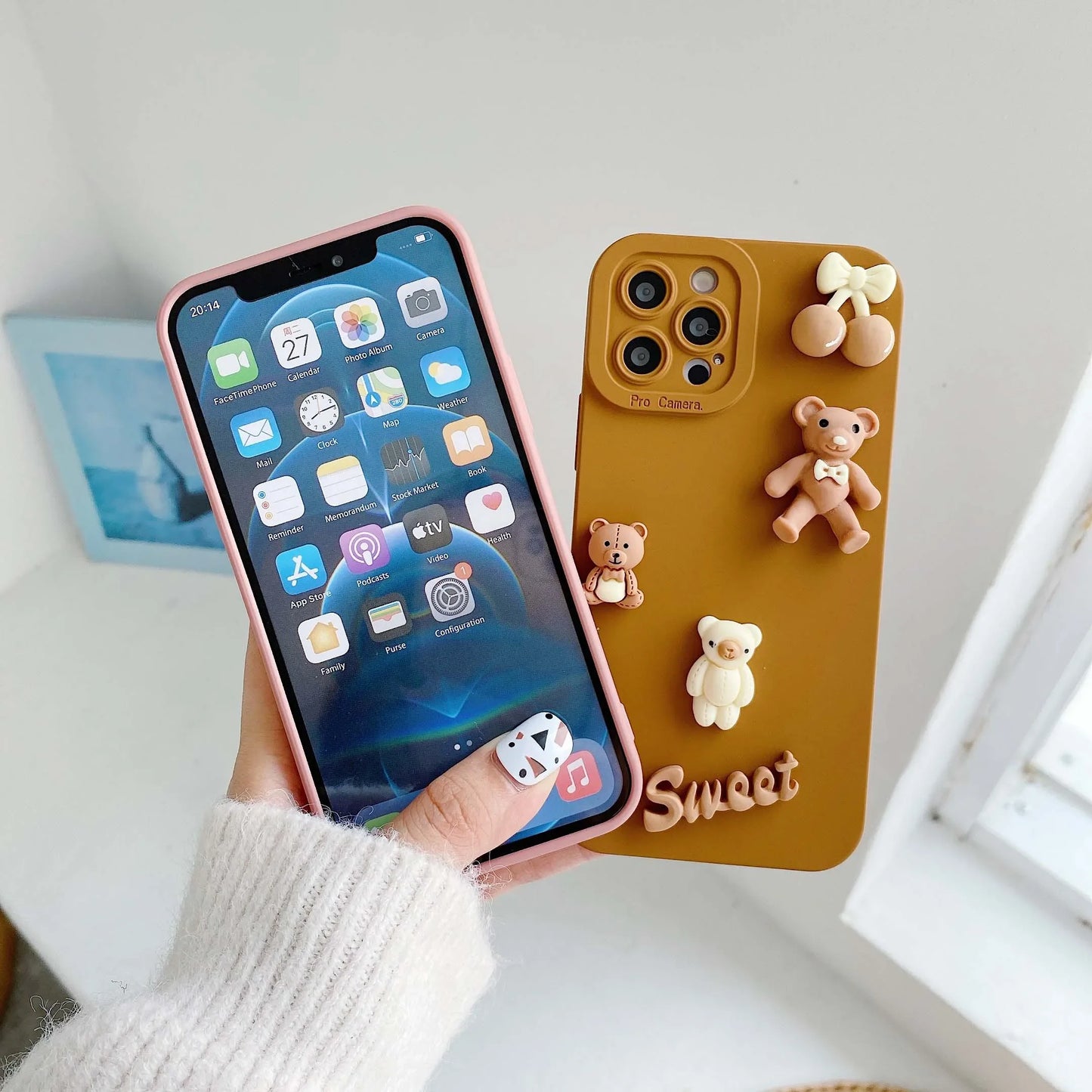 Coque Oursons Mignonne – iPhone 13 à 15 Pro Max