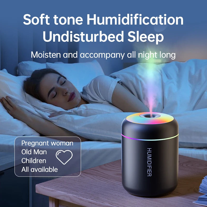 Mini Humidificateur USB 180ml – Brume & Huiles Essentielles