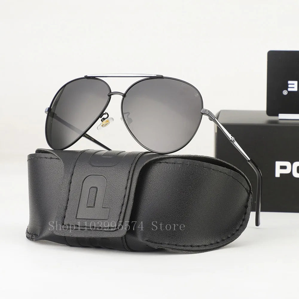 Lunettes de Soleil Homme Polarisées – Style Pilote Haut de Gamme