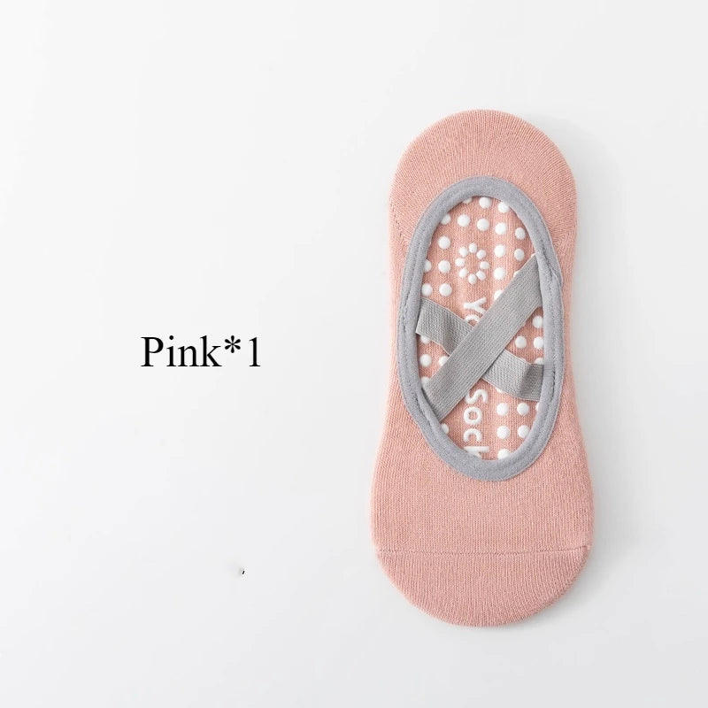 Chaussettes Antidérapantes Femme – Yoga, Pilates & Fitness