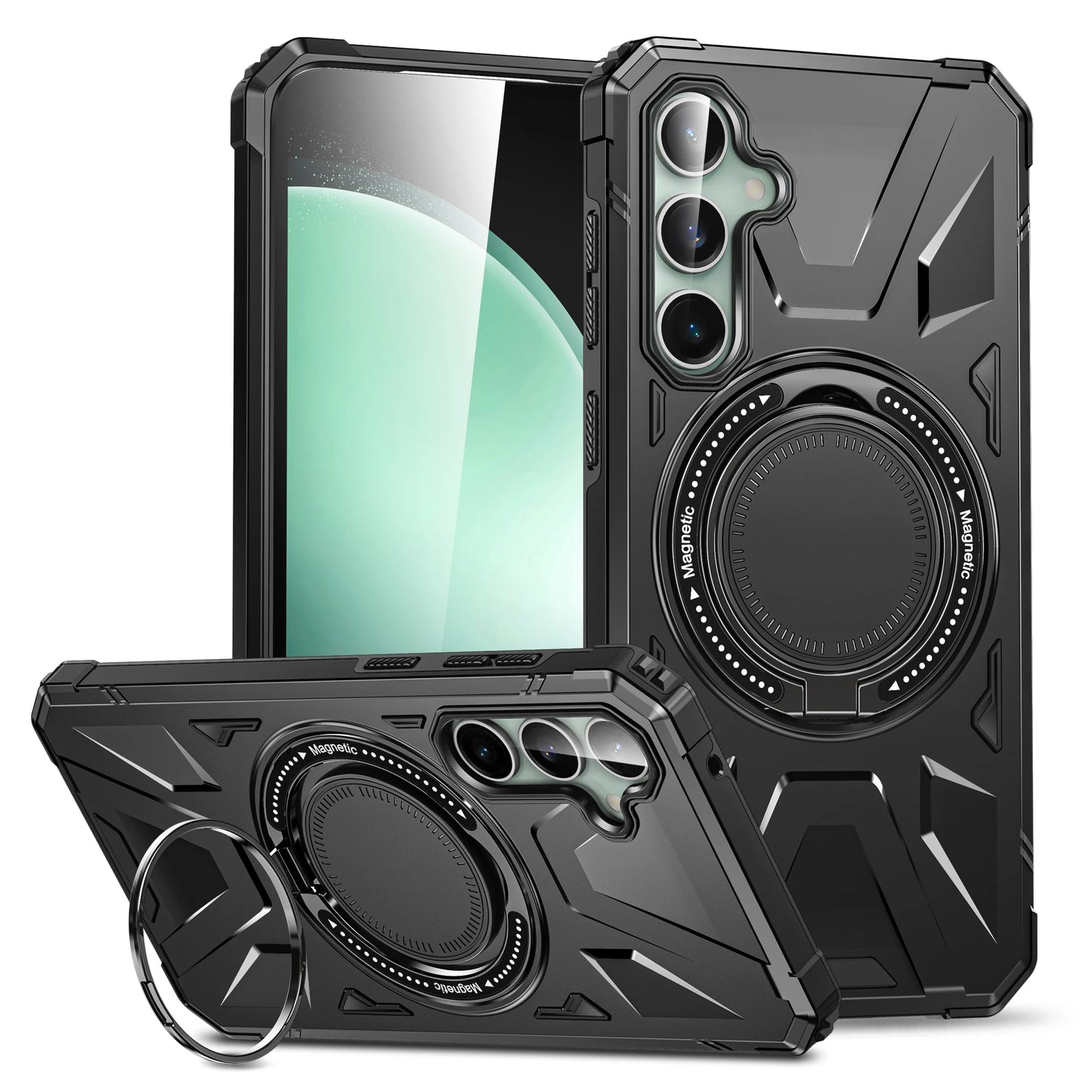 Coque Samsung A14 A15 A34 A54 avec Anneau Magnétique