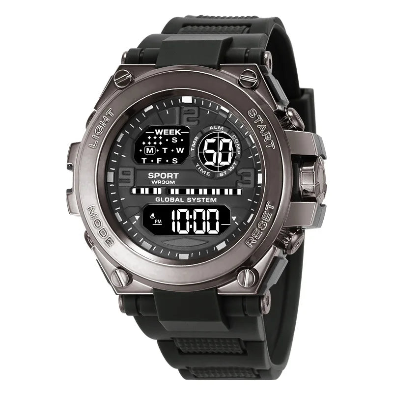 Montre Sport Homme Digitale – Étanche 30M & Look Militaire