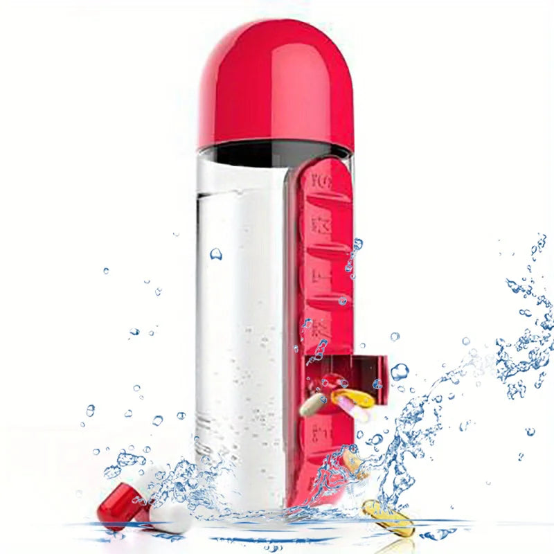 Gourde avec Pilulier Intégré – Pratique pour Sport & Voyage