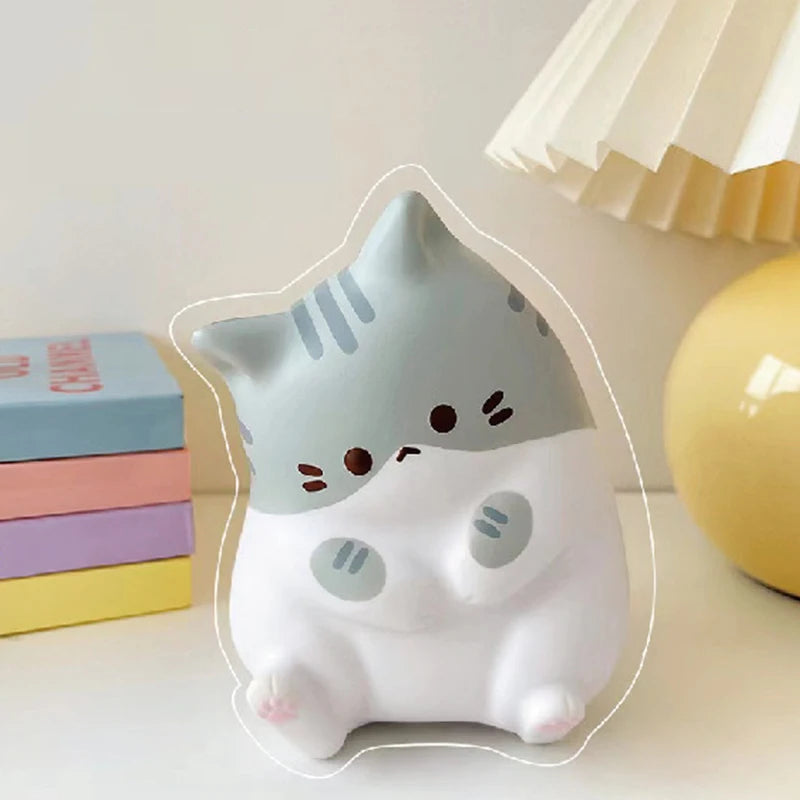 Chat Anti-Stress Kawaii – Balle à Presser Relaxante & Déco Fun pour Bureau ou Maison