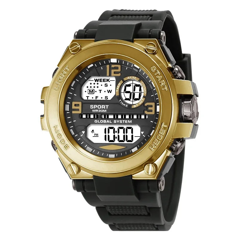 Montre Sport Homme Digitale – Étanche 30M & Look Militaire