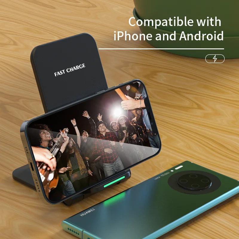 Chargeur Sans Fil 30W – Compatible MagSafe & Type-C