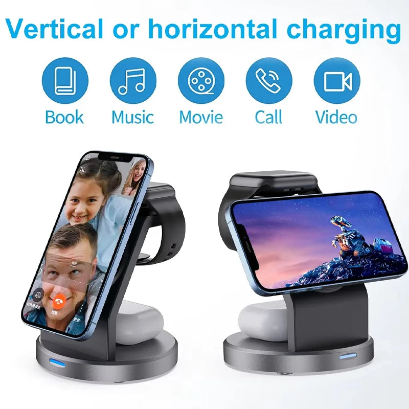 Chargeur 3-en-1 MagSafe – iPhone, Watch & AirPods