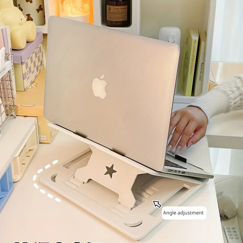 Support PC Portable Pliable – Léger & Ventilé (Plastique)