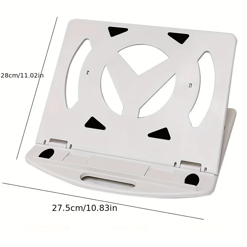 Support PC Portable Pliable – Léger & Ventilé (Plastique)