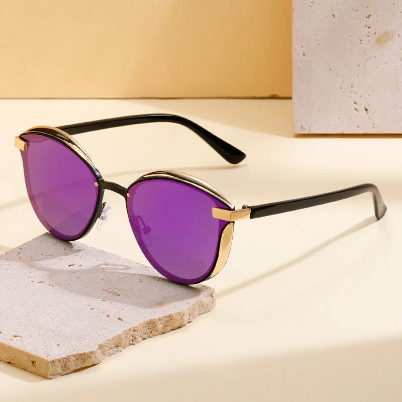 Lunettes de Soleil Femme Polarisées Rondes – Élégance Luxe