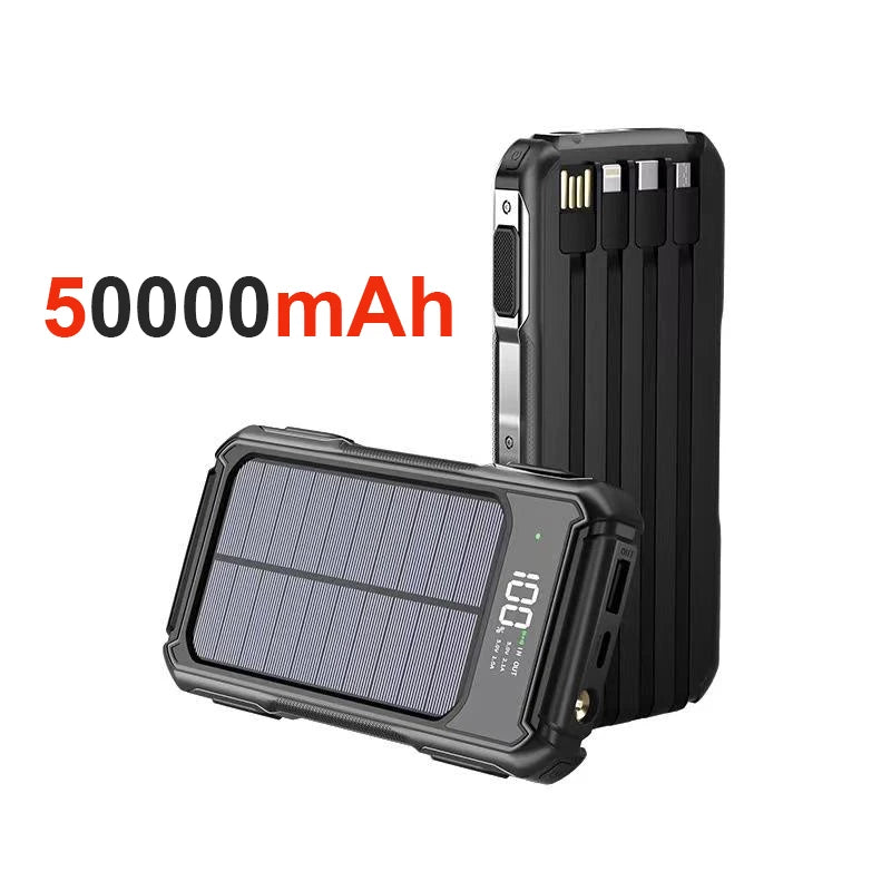 Batterie Solaire 10000mAh – Charge Rapide & Écran LED